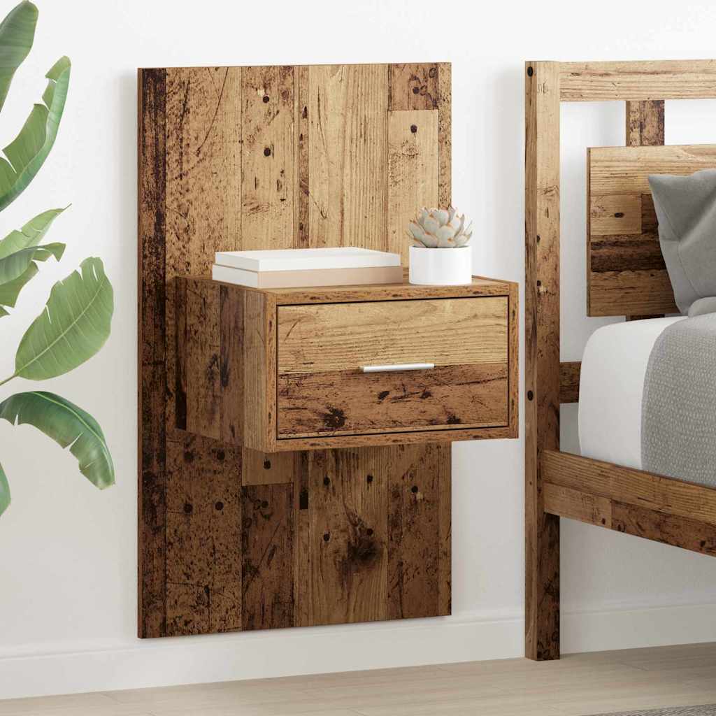 Noćni ormar 2 pcs Staro drvo 50 x 32,5 x 80cm Konstruirano drvo