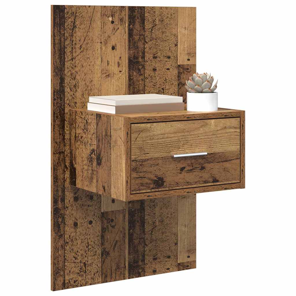 Noćni ormar 2 pcs Staro drvo 50 x 32,5 x 80cm Konstruirano drvo