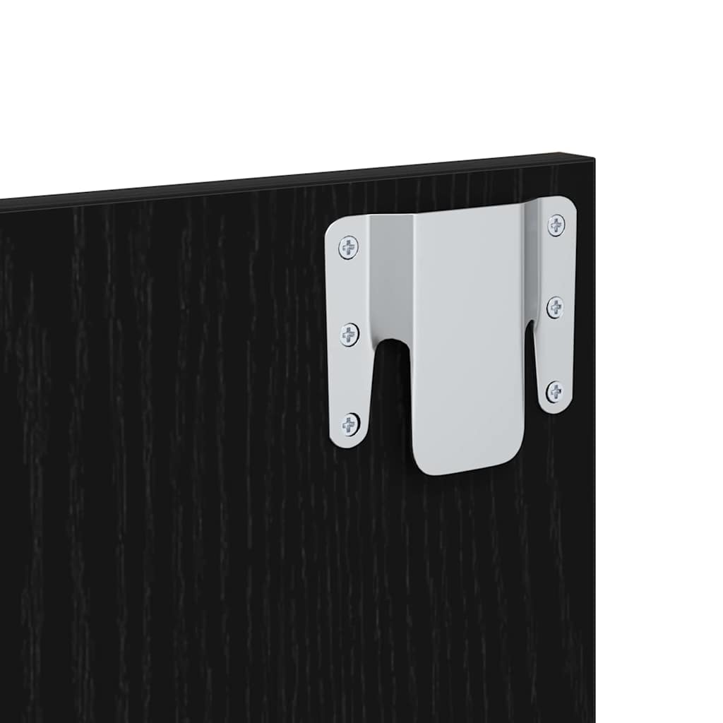 Noćni ormar 2 pcs Crni hrast 50 x 32,5 x 80cm Konstruirano drvo