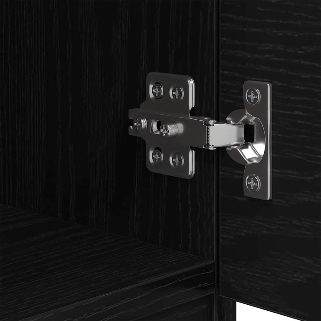 Ormarić za krevet s ladicama 2 pcs Crni hrast 40 x 39 x 40cm