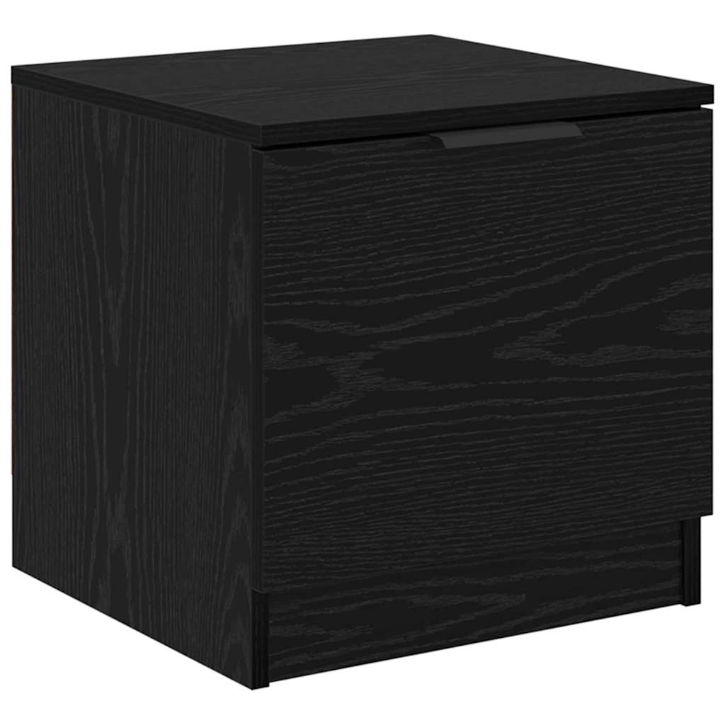 Ormarić za krevet s ladicama 2 pcs Crni hrast 40 x 39 x 40cm