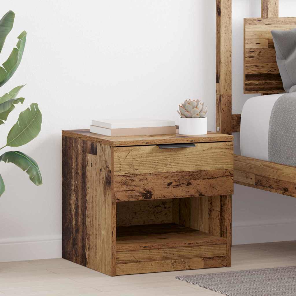Ormarić za krevet s ladicama 2 pcs Staro drvo 40 x 39 x 40cm