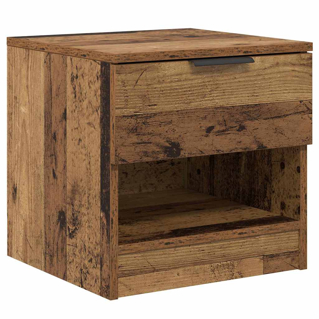 Ormarić za krevet s ladicama 2 pcs Staro drvo 40 x 39 x 40cm
