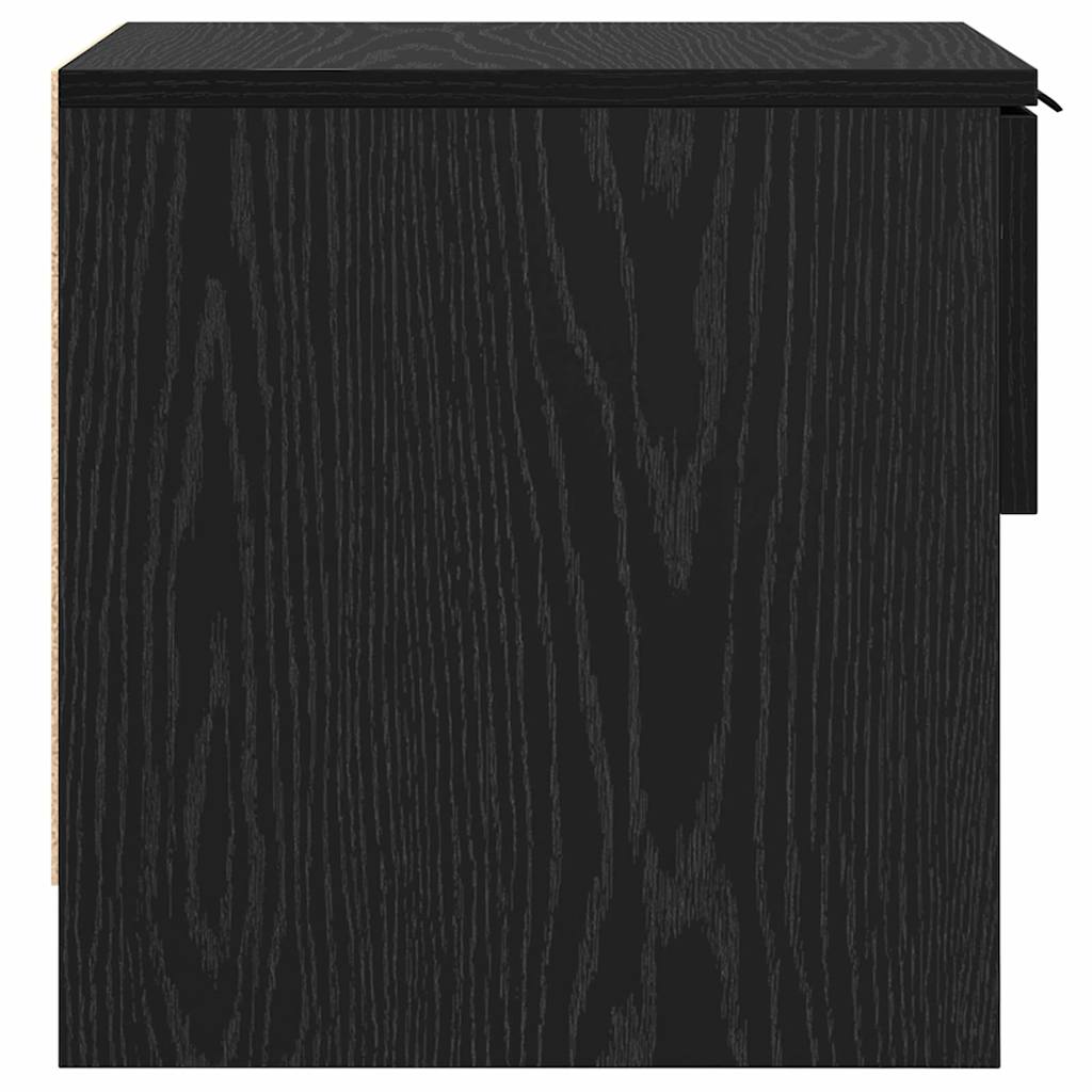 Ormarić za krevet s ladicama 2 pcs Crni hrast 40 x 39 x 40cm