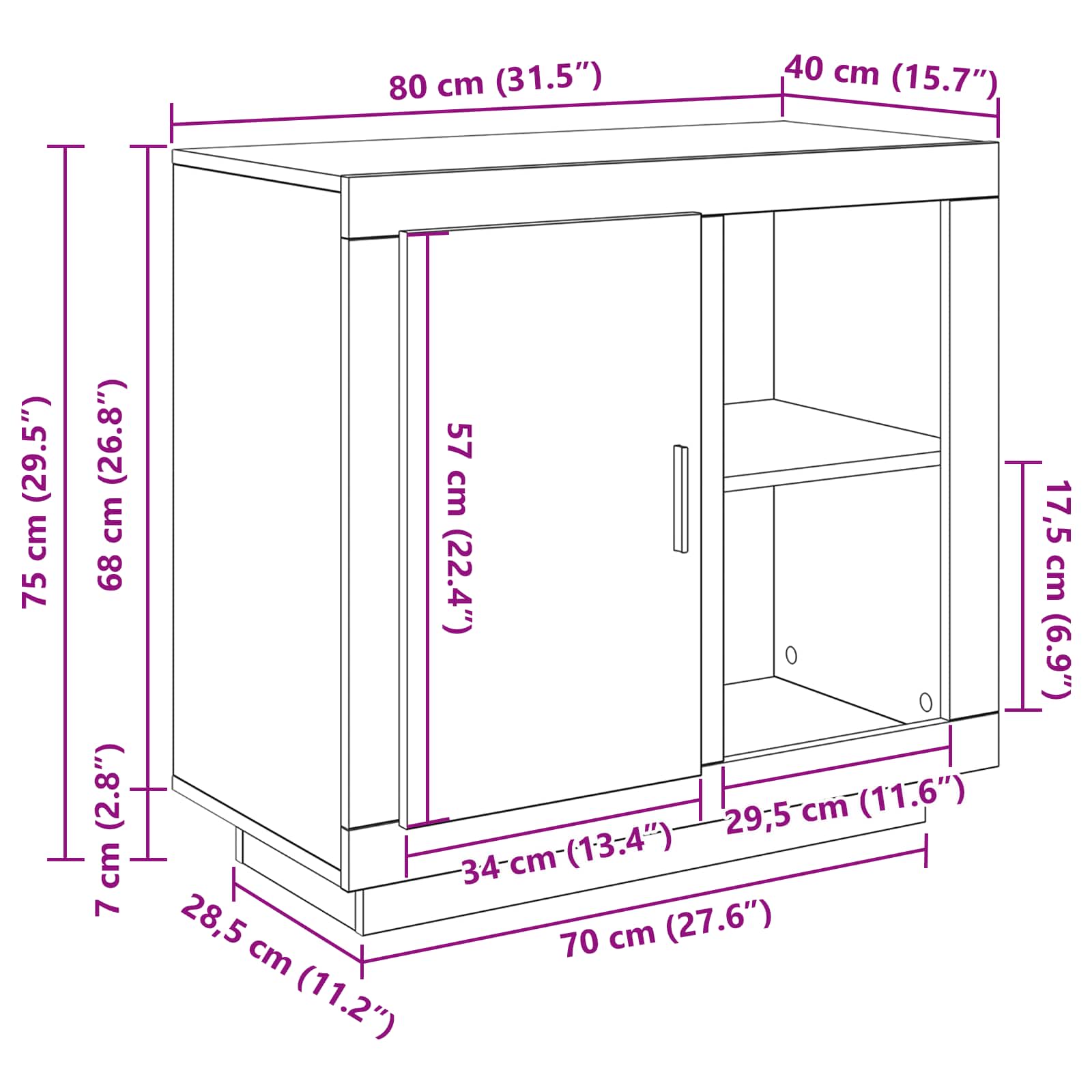 Kreveta Staro drvo 80 x 40 x 75 cm Konstruirano drvo