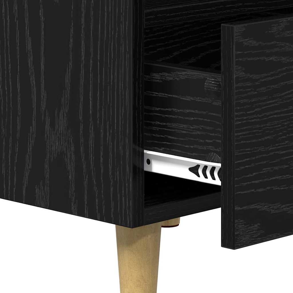 Ormarić za krevet s ladicama 2 pcs Crni hrast 40 x 35 x 47.5cm