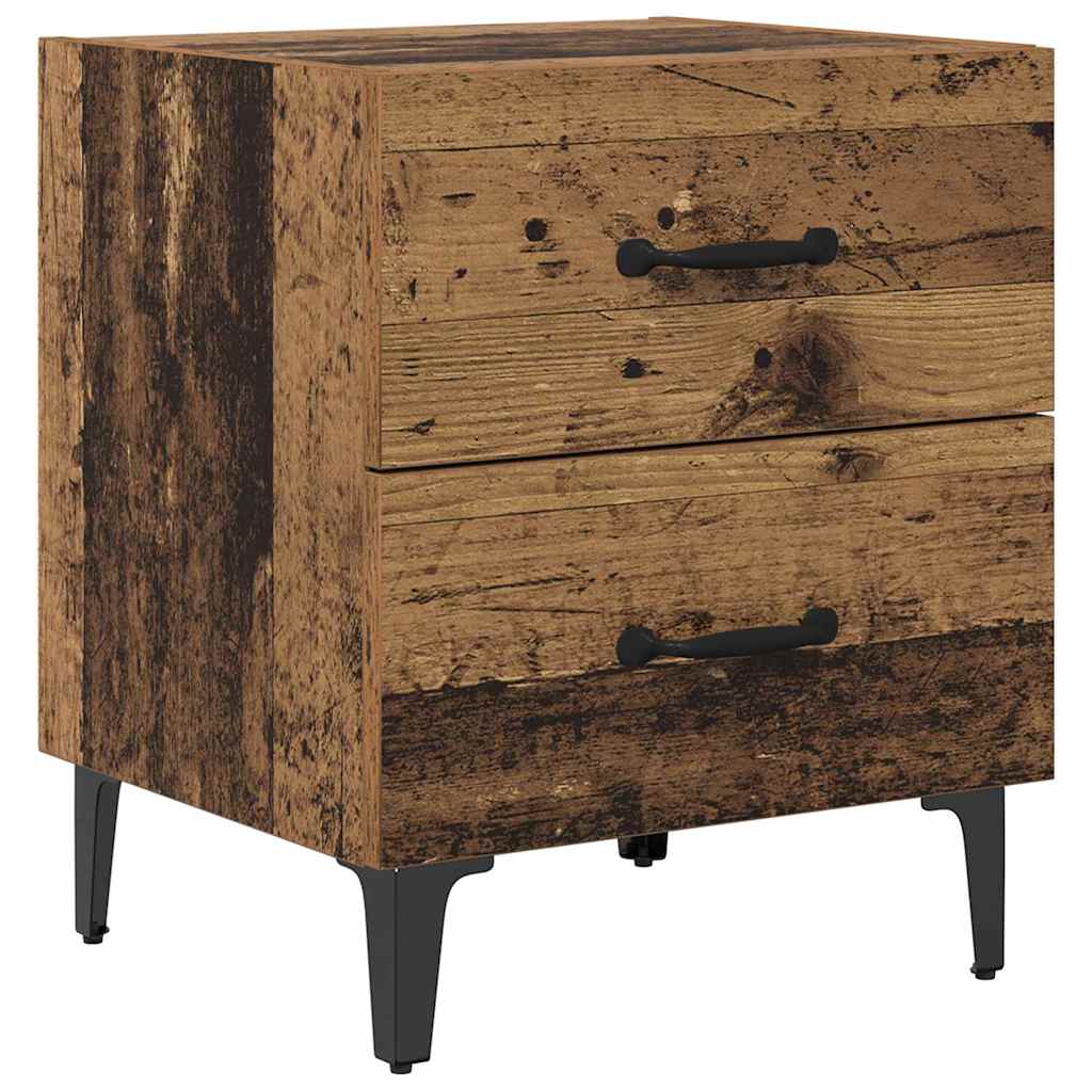 Ormarić za krevet s ladicama 2 pcs Staro drvo 40 x 35 x 47,5 cm