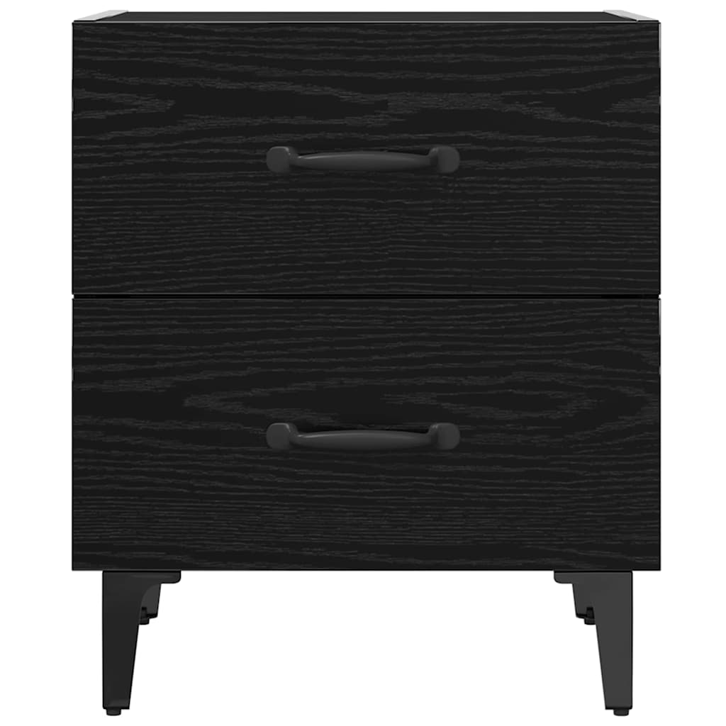 Ormarić za krevet s ladicama Crni hrast 40 x 35 x 47,5 cm