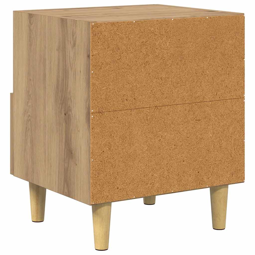 Noćni ormar s ladicama 2 pcs Umjetnički hrast 40 x 35 x 47 cm
