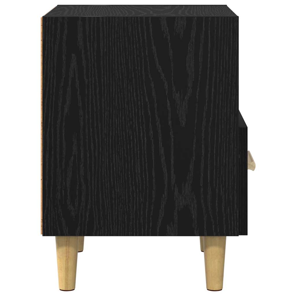 Noćni ormar 2 pcs Crni hrast 40 x 35 x 47 cm Konstruirano drvo