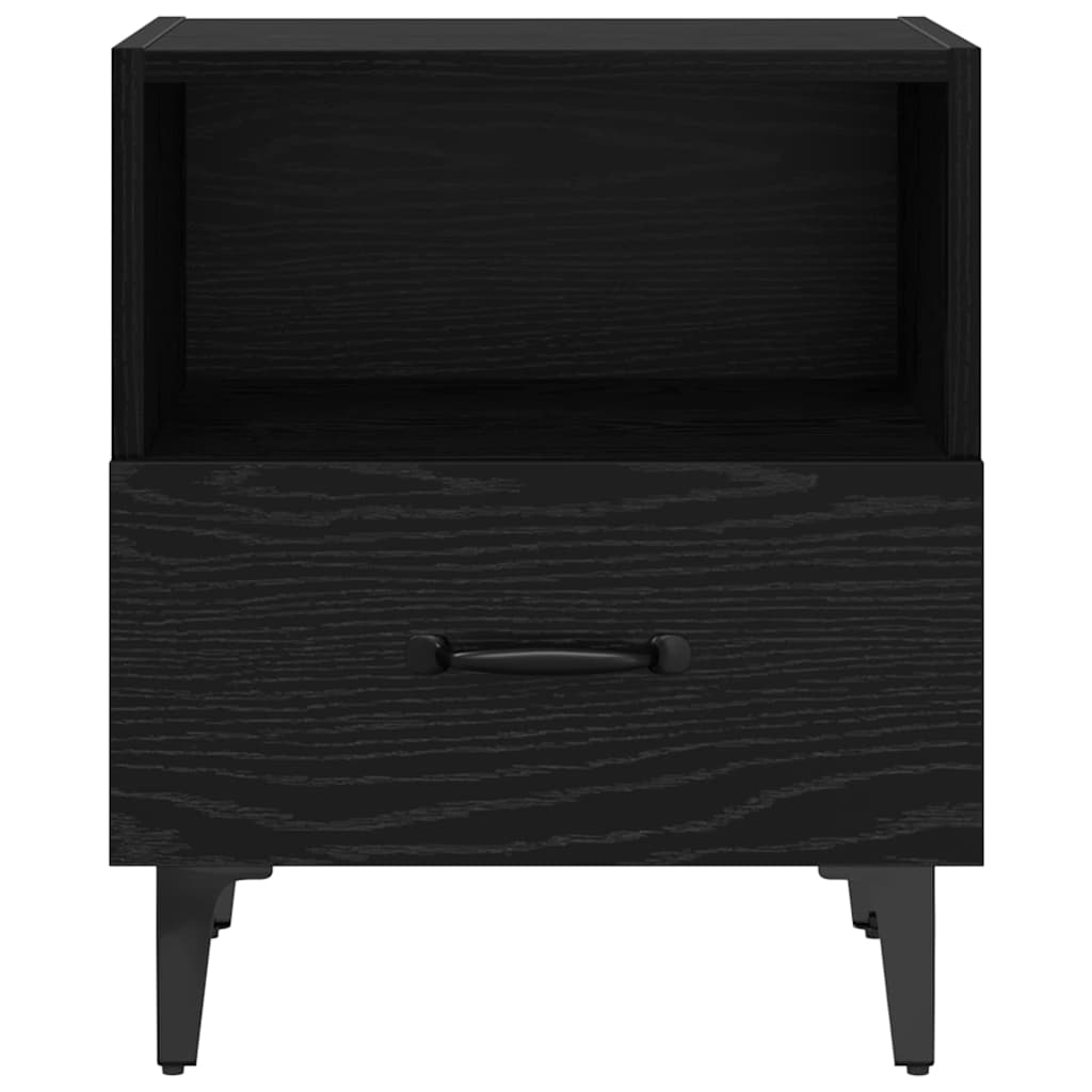 Noćni ormar s ladicama 2 pcs Crni hrast 40 x 35 x 47.5 cm