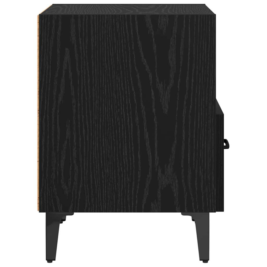 Noćni ormar s ladicama 2 pcs Crni hrast 40 x 35 x 47.5 cm