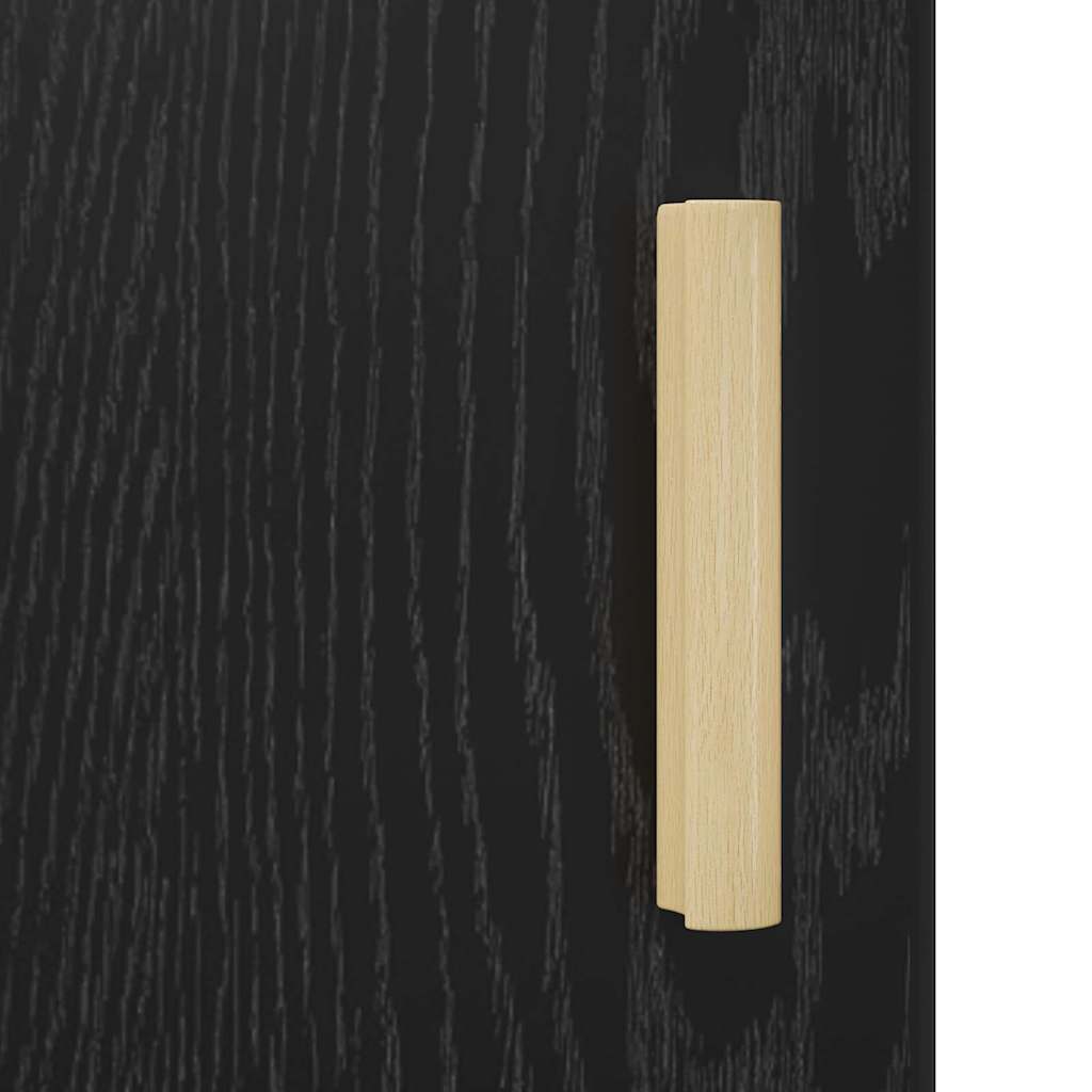 Noćni ormar 2 pcs Crni hrast 40 x 40 x 50 cm Konstruirano drvo