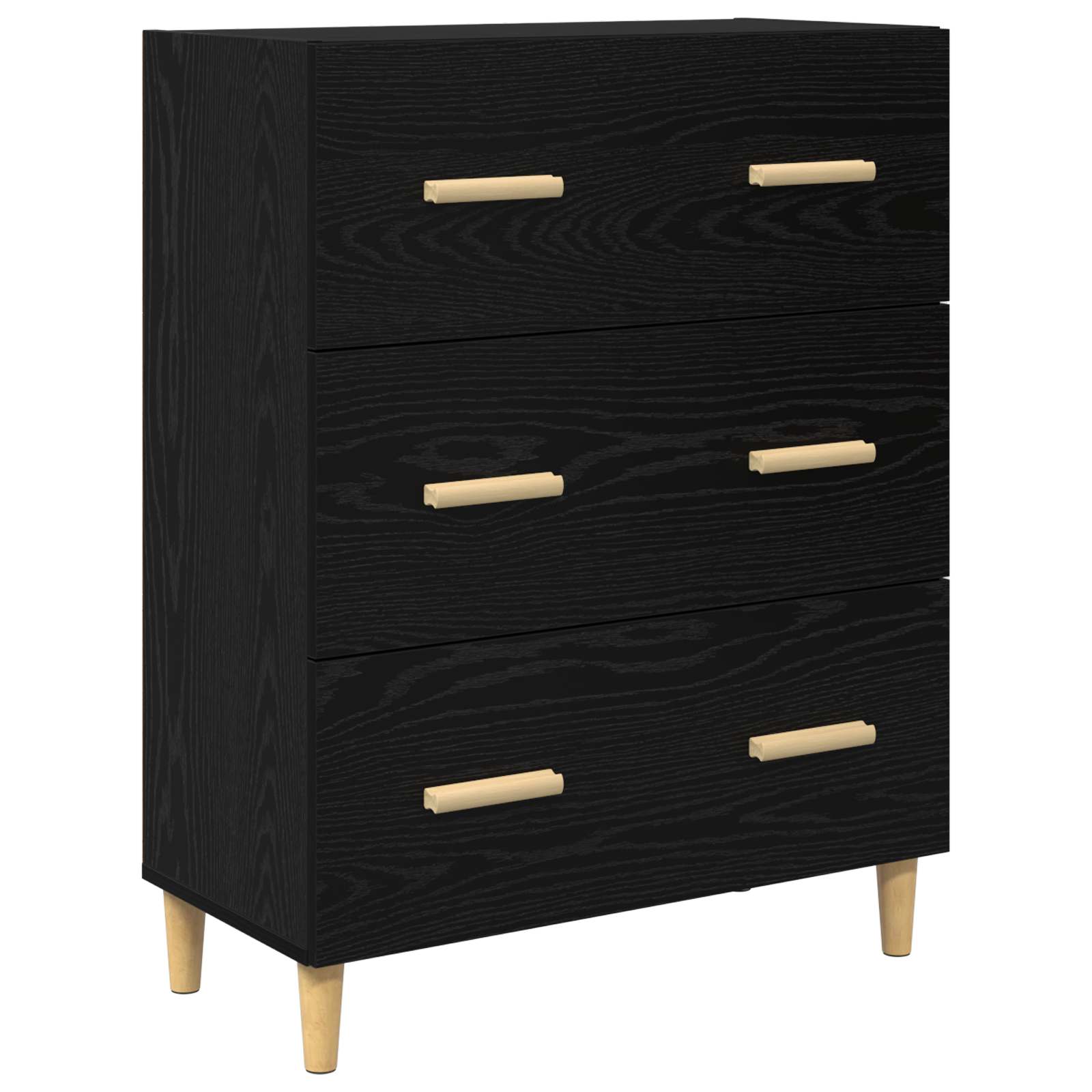 Kreveta Crni hrast 69,5 x 34 x 90 cm Konstruirano drvo