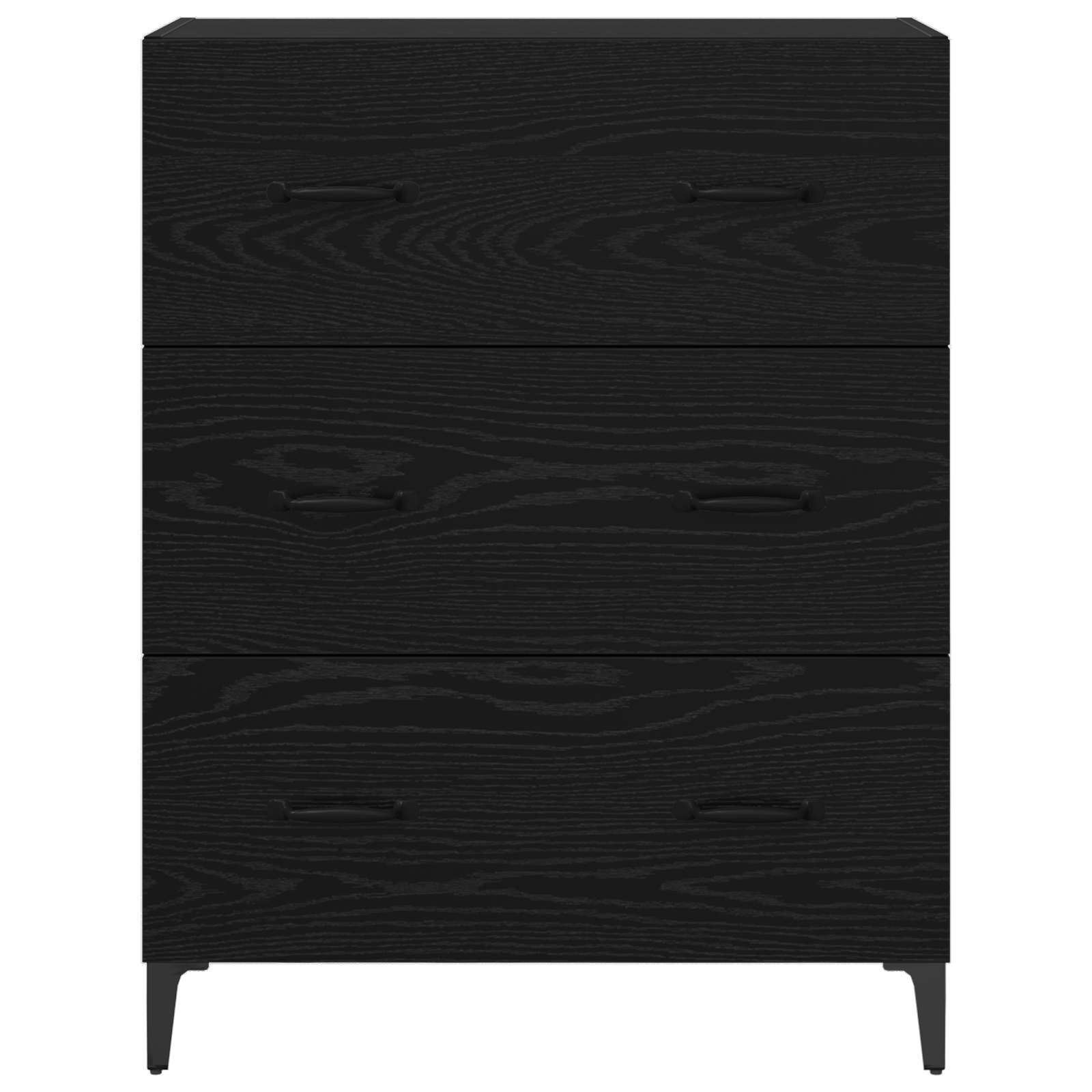 Kreveta Crni hrast 69,5 x 34 x 90 cm Obrađeno drvo i čelik