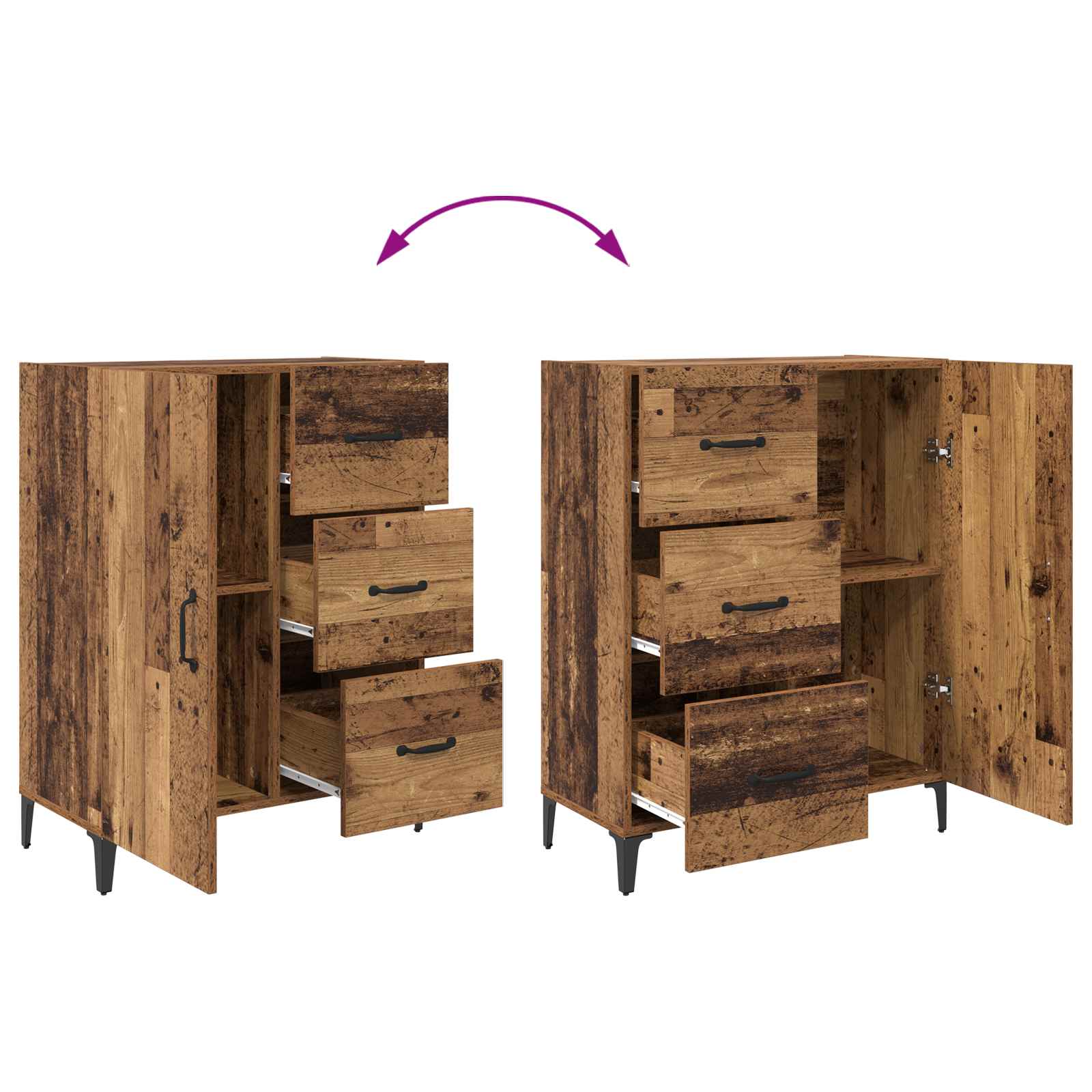 Kreveta Staro drvo 69,5 x 34 x 90 cm Konstruirano drvo
