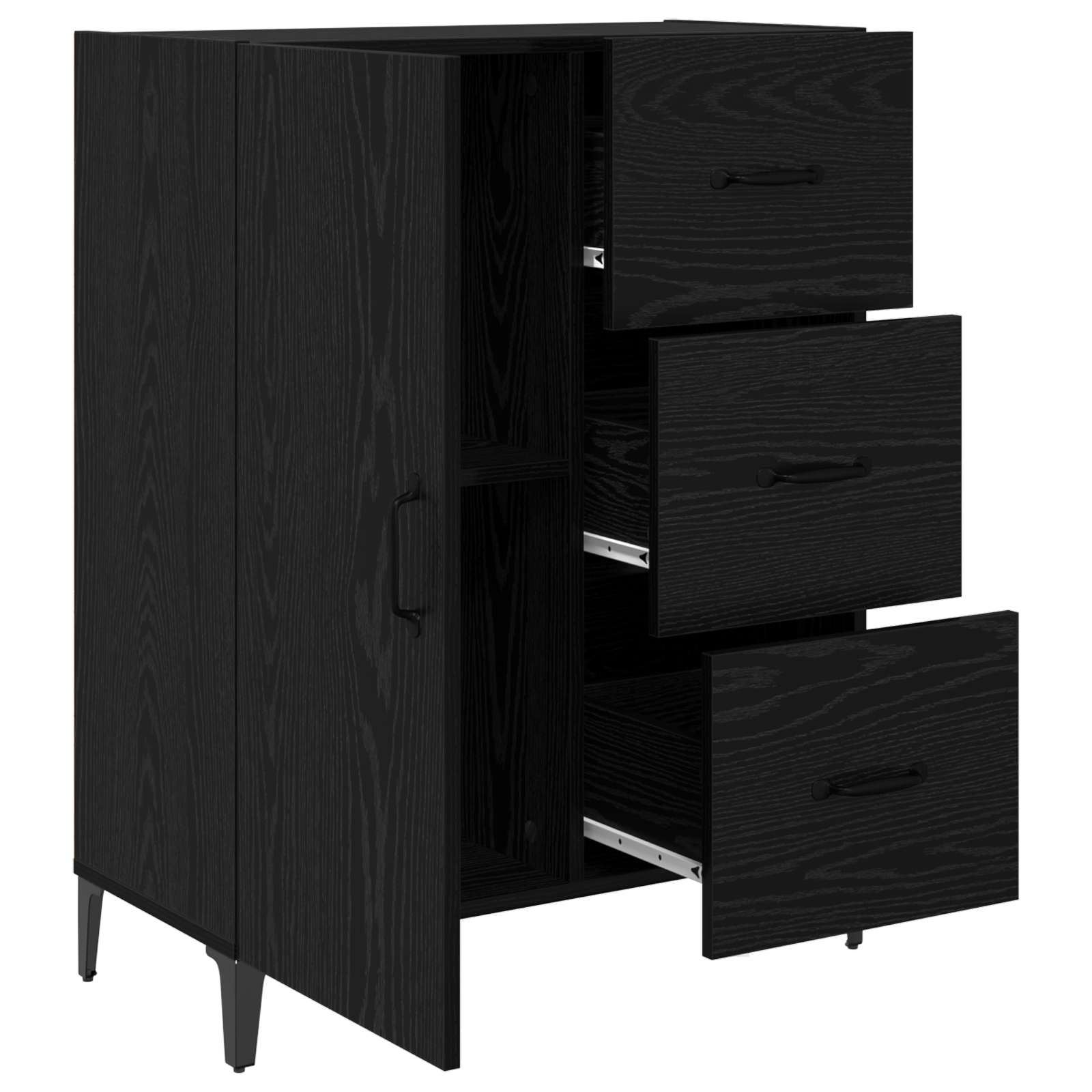 Kreveta Crni hrast 69,5 x 34 x 90 cm Konstruirano drvo