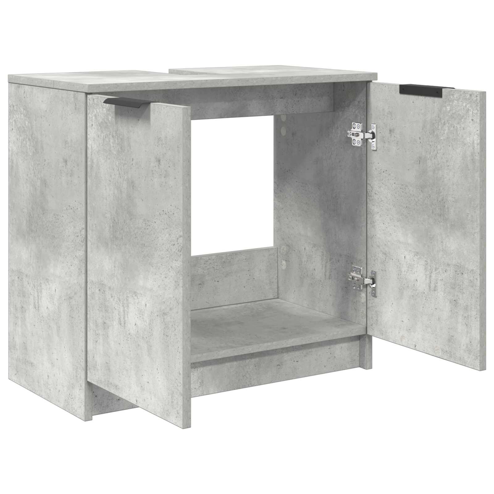 Kupaonski ormar s pohranom Betonski sivi 64,5 x 33,5 x 59 cm