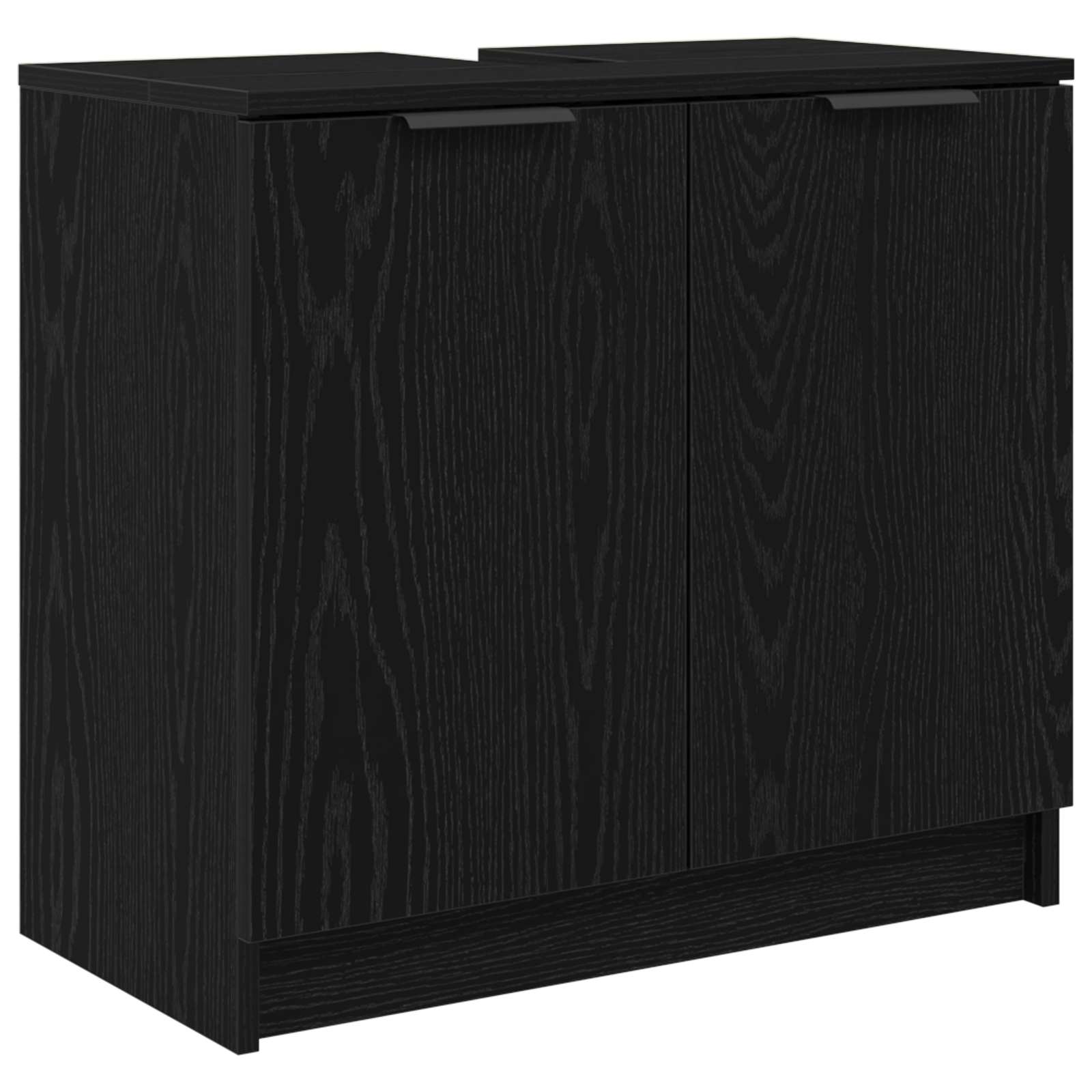Kupaonski ormar s pohranom Crni hrast 64,5 x 33,5 x 59 cm