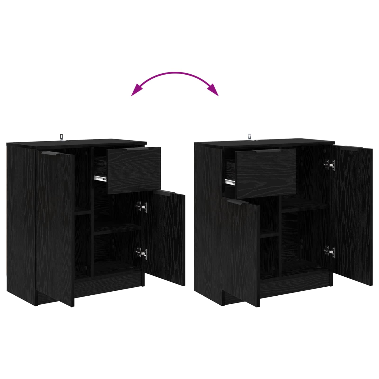 Kreveta s ladicama Crni hrast 60 x 30 x 70 cm Konstruirano drvo