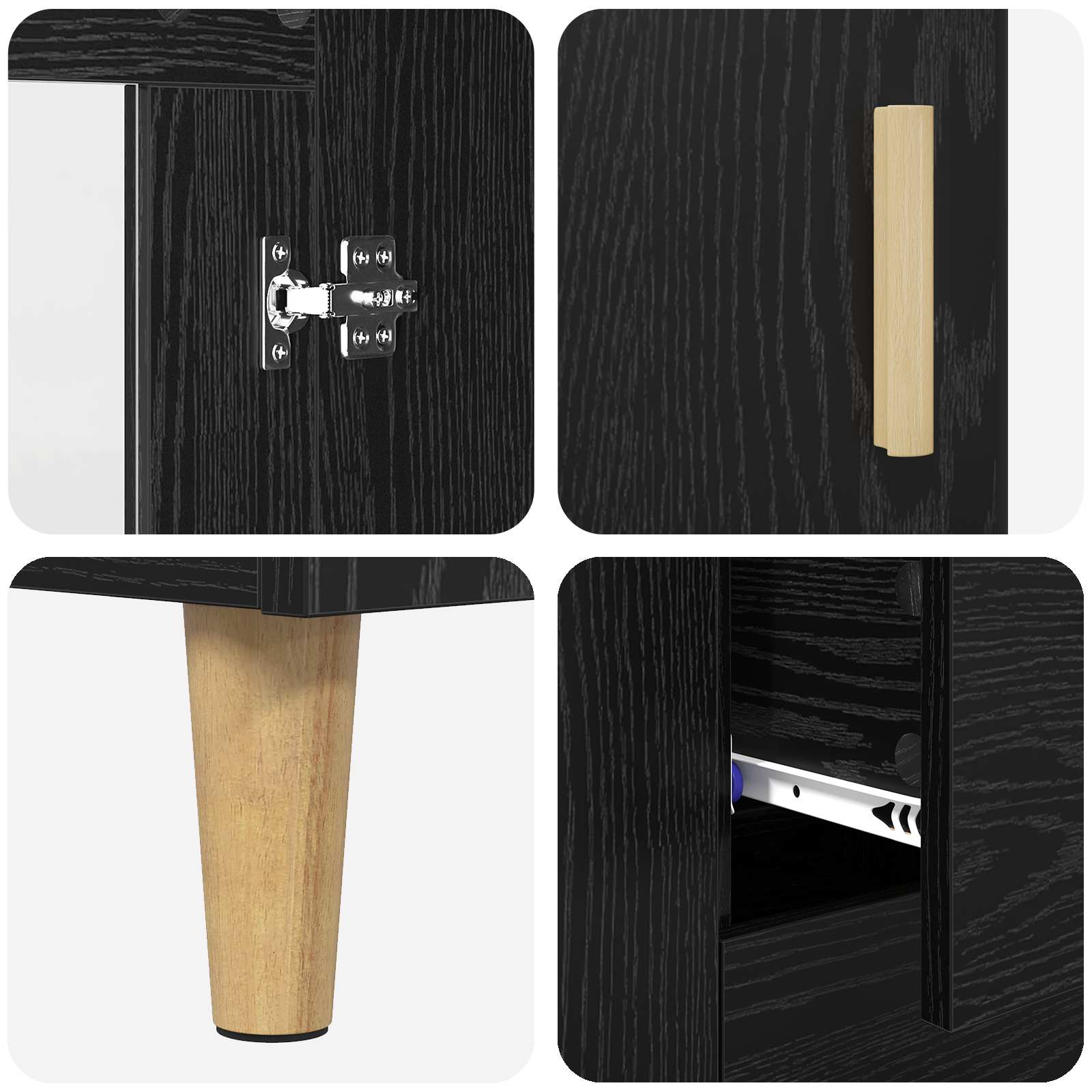Kreveta Crni hrast 69,5 x 34 x 90 cm Konstruirano drvo