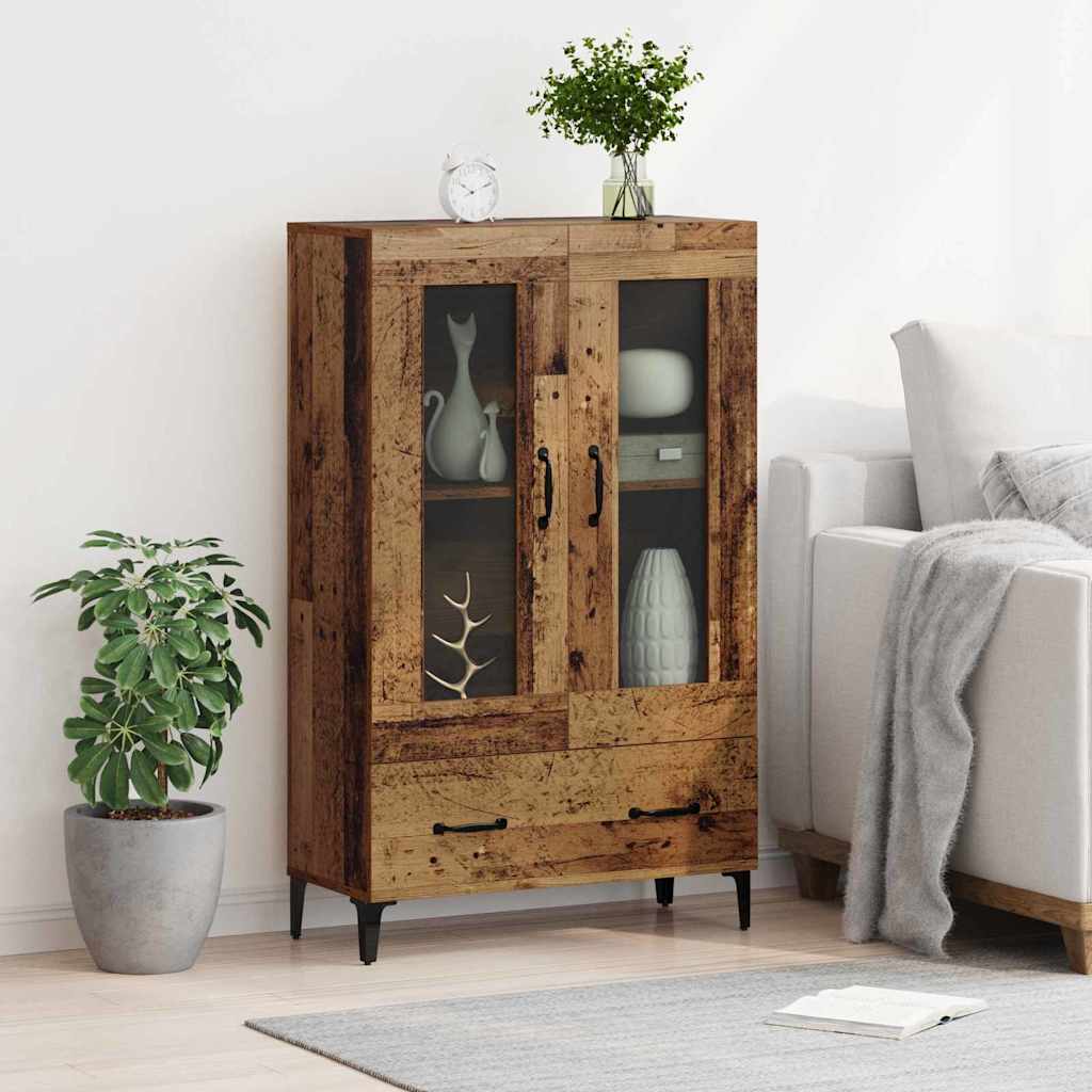 Highboard Staro drvo 70 x 31 x 115 cm Obrađeno drvo i čelik