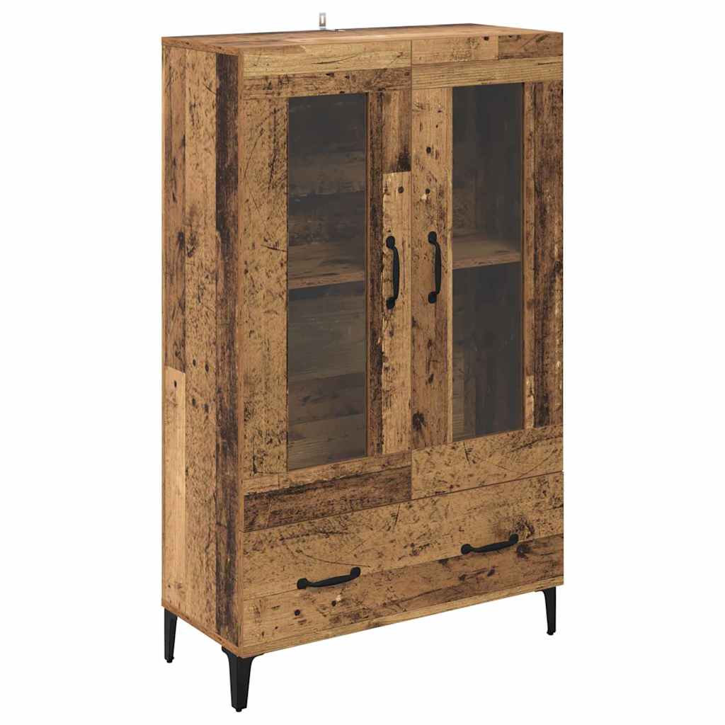 Highboard Staro drvo 70 x 31 x 115 cm Obrađeno drvo i čelik