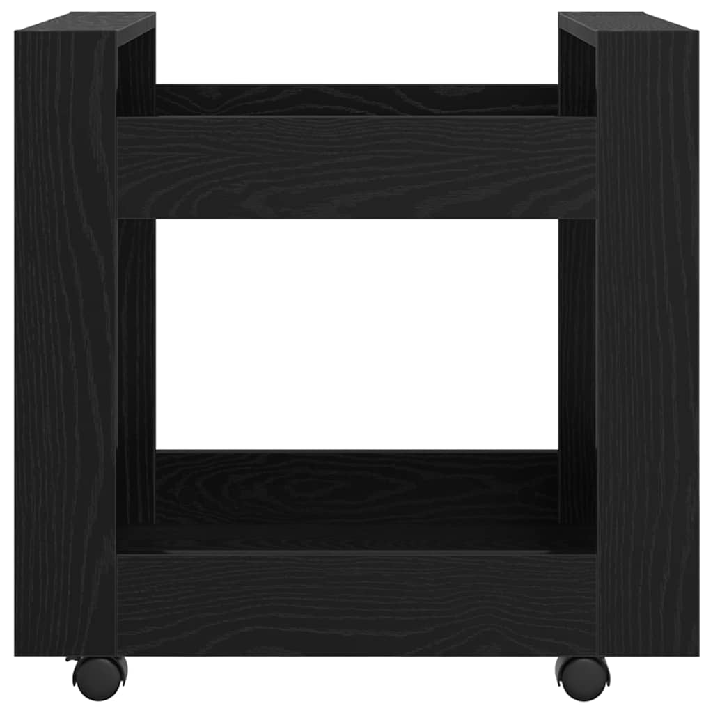 Kolica za stol Crni hrast 60 x 45 x 60 cm Konstruirano drvo