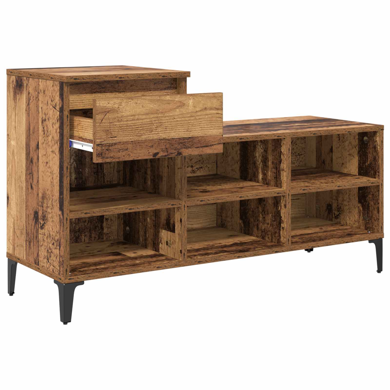Ormar za cipele Staro drvo 102 x 36 x 60 cm Konstruirano drvo