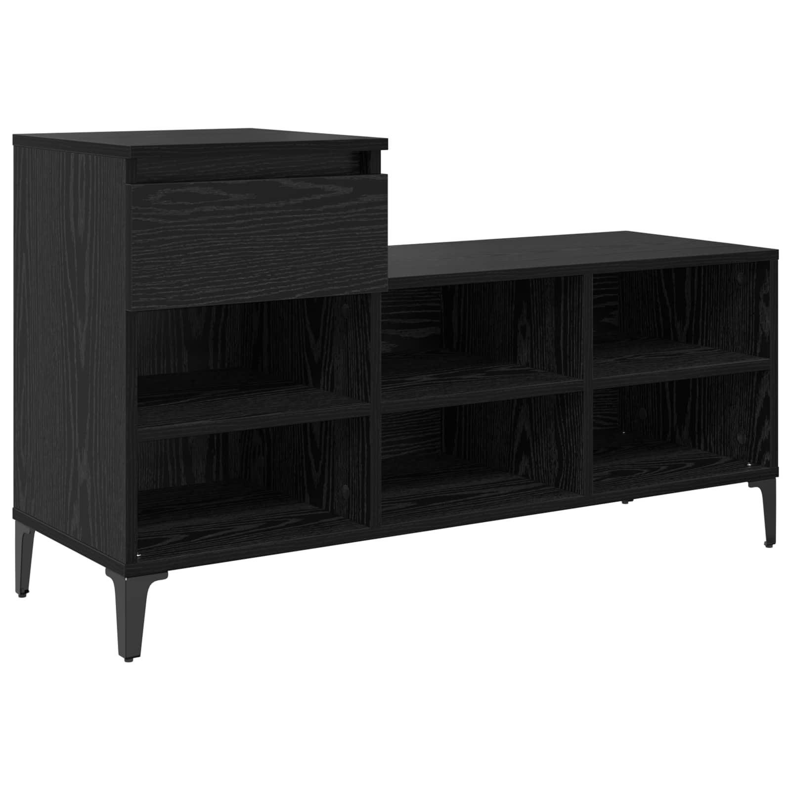 Ormar za cipele Crni hrast 102 x 36 x 60 cm Konstruirano drvo