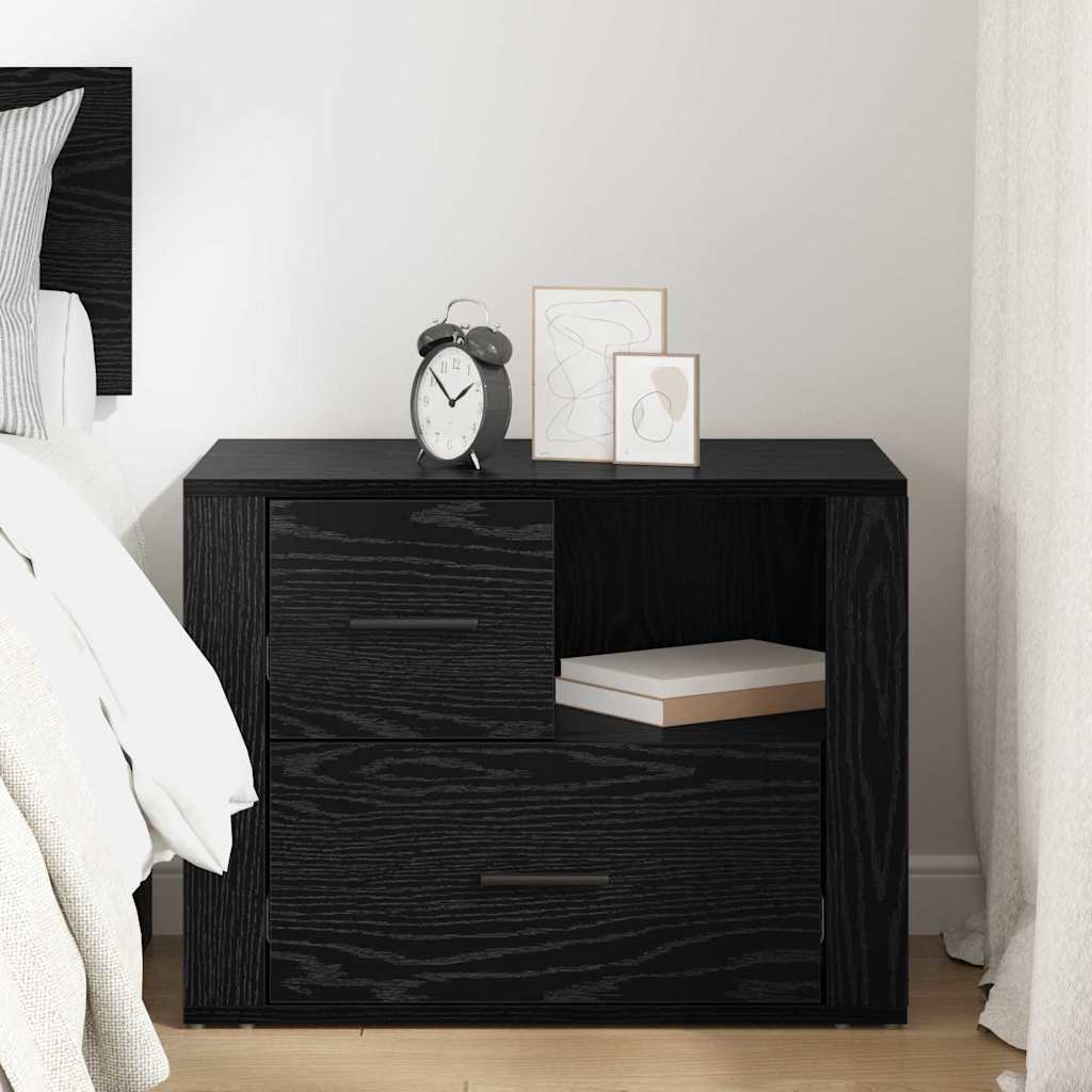Noćni ormar Crni hrast 35 x 60 x 50 cm Konstruirano drvo