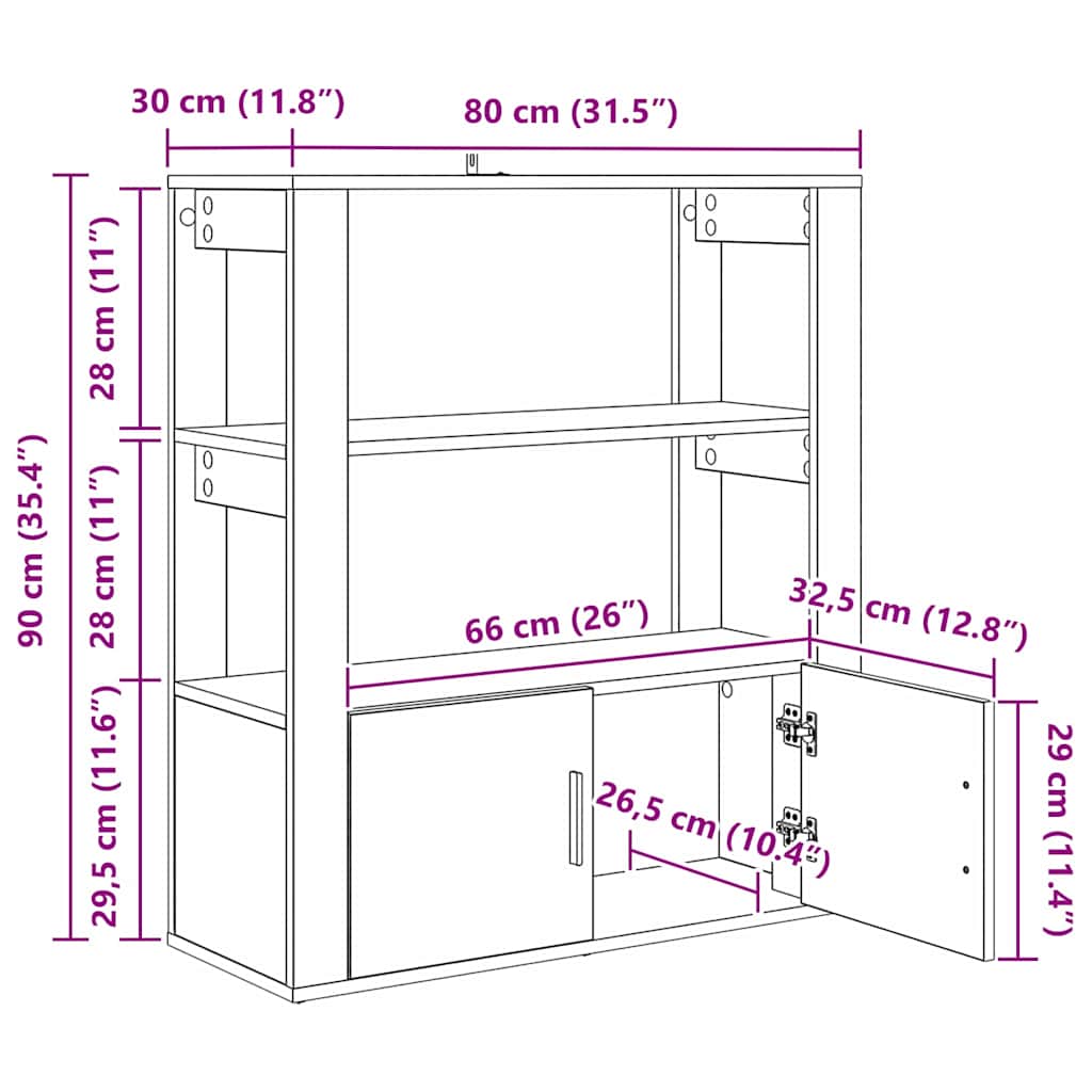 Kreveta Staro drvo 30 x 80 x 90 cm Konstruirano drvo