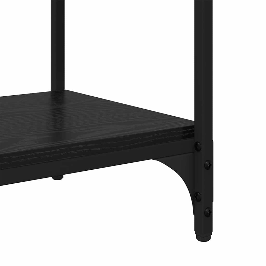 TV ormar Crni hrast 100x33x41cm Obrađeno drvo i čelik