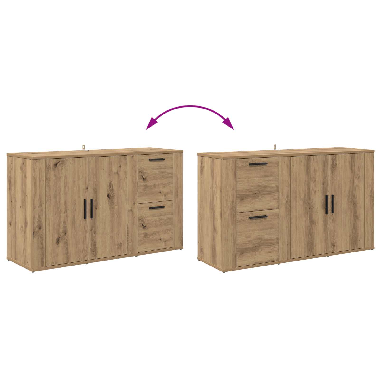Kreveta Umjetnički hrast 100 x 33 x 59.5 cm Konstruirano drvo