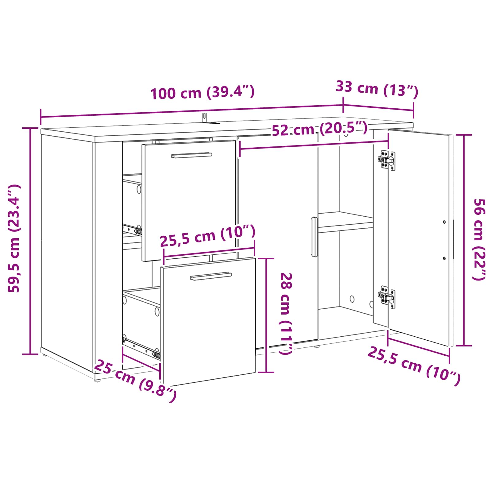 Kreveta Umjetnički hrast 100 x 33 x 59.5 cm Konstruirano drvo
