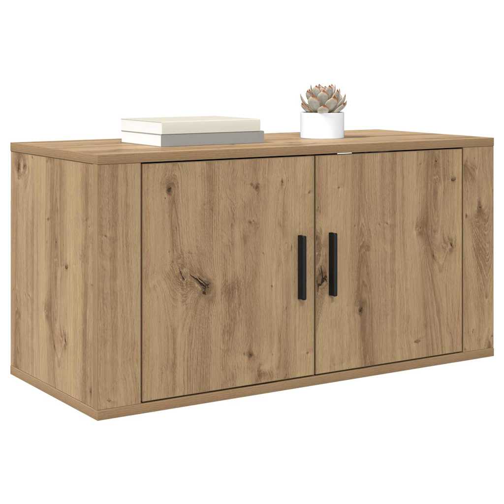 Ormar za TV montiran na zid hrast artisan 80 x 34.5 x 40 cm