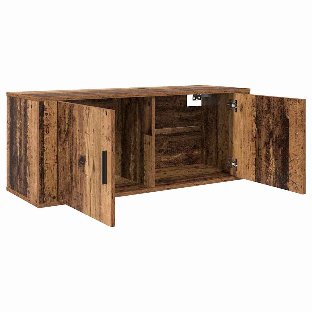 Ormar za TV montiran na zid Zidne Staro drvo 100 x 34,5 x 40 cm