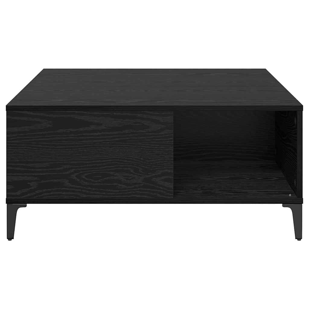 Kava Stol Crni hrast 80 x 80 x 36,5 cm Konstruirano drvo