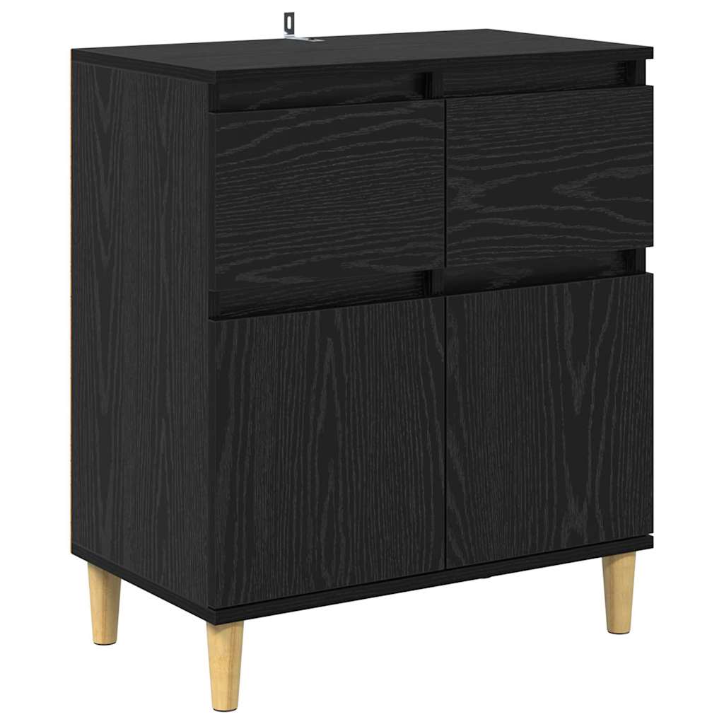 Kreveta s ladicama Crni hrast 60 x 35 x 70 cm Konstruirano drvo