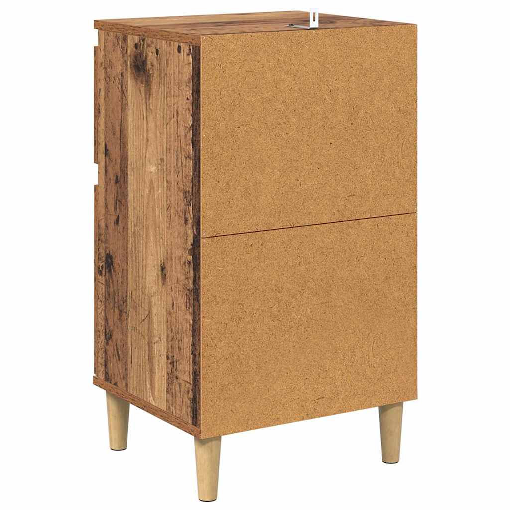 Noćni ormar 2 pcs Staro drvo 40 x 35 x 70 cm Konstruirano drvo