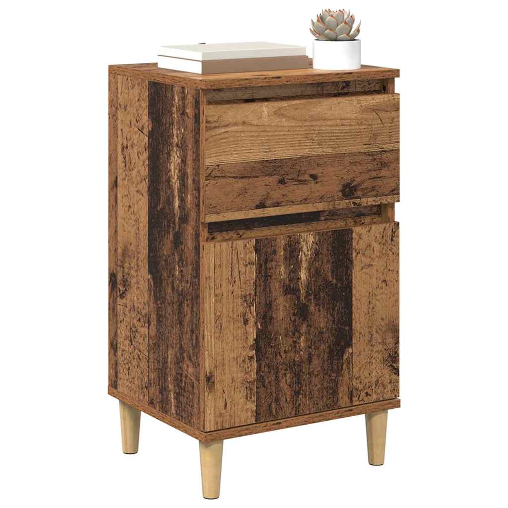 Noćni ormar 2 pcs Staro drvo 40 x 35 x 70 cm Konstruirano drvo