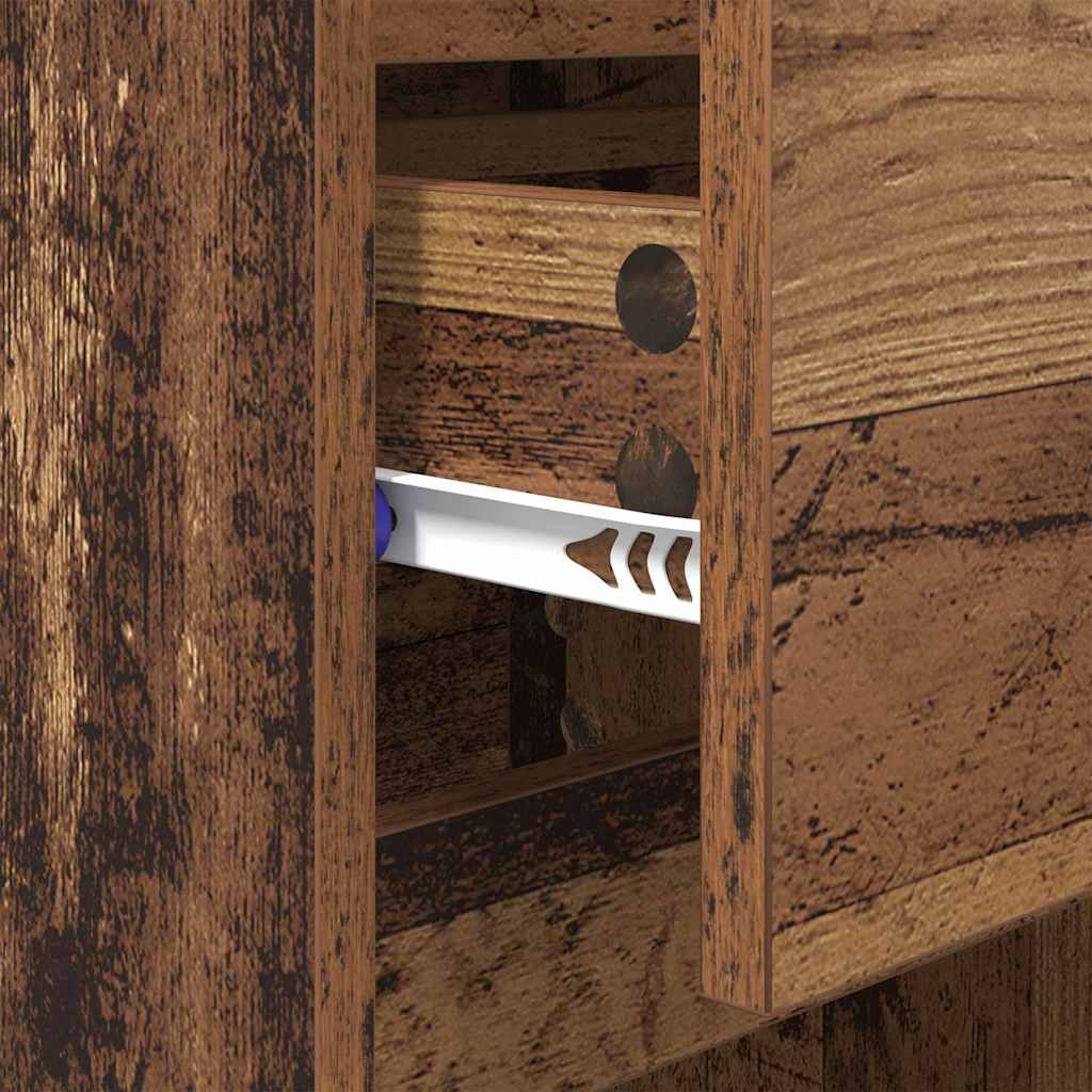 Noćni ormar 2 pcs Staro drvo 40 x 35 x 70 cm Konstruirano drvo