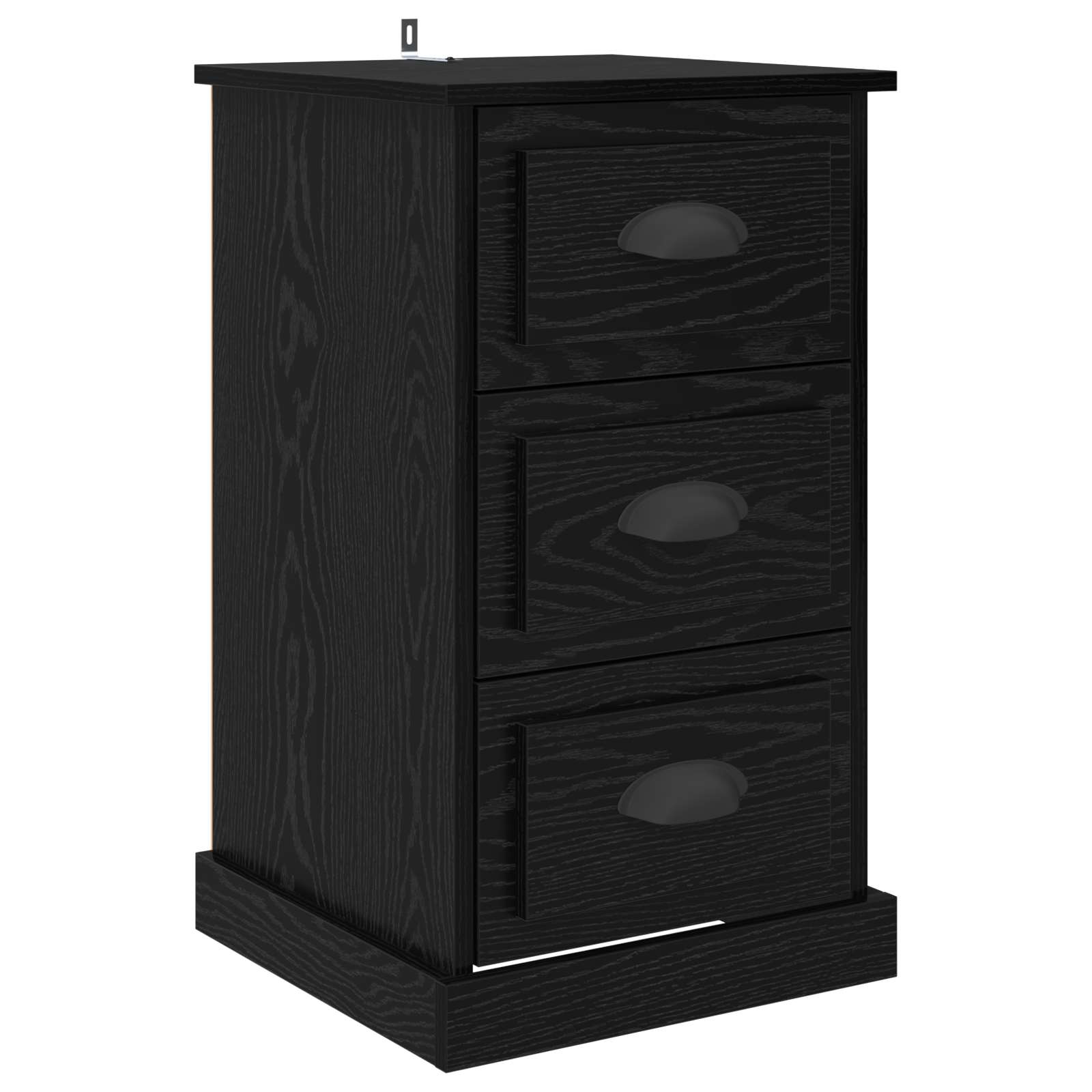 Noćni ormar Crni hrast 39 x 39 x 67,5 cm Konstruirano drvo
