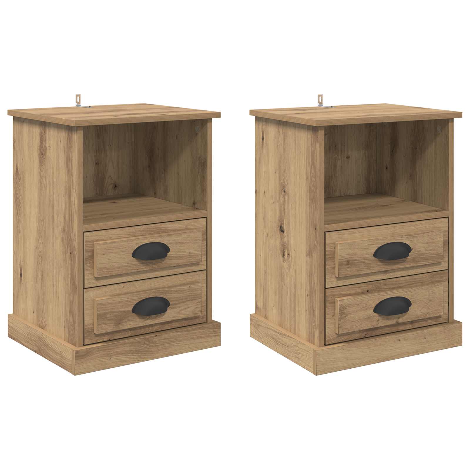 Noćni ormar s ladicama 2 pcs Umjetnički hrast 36 x 43 x 60 cm