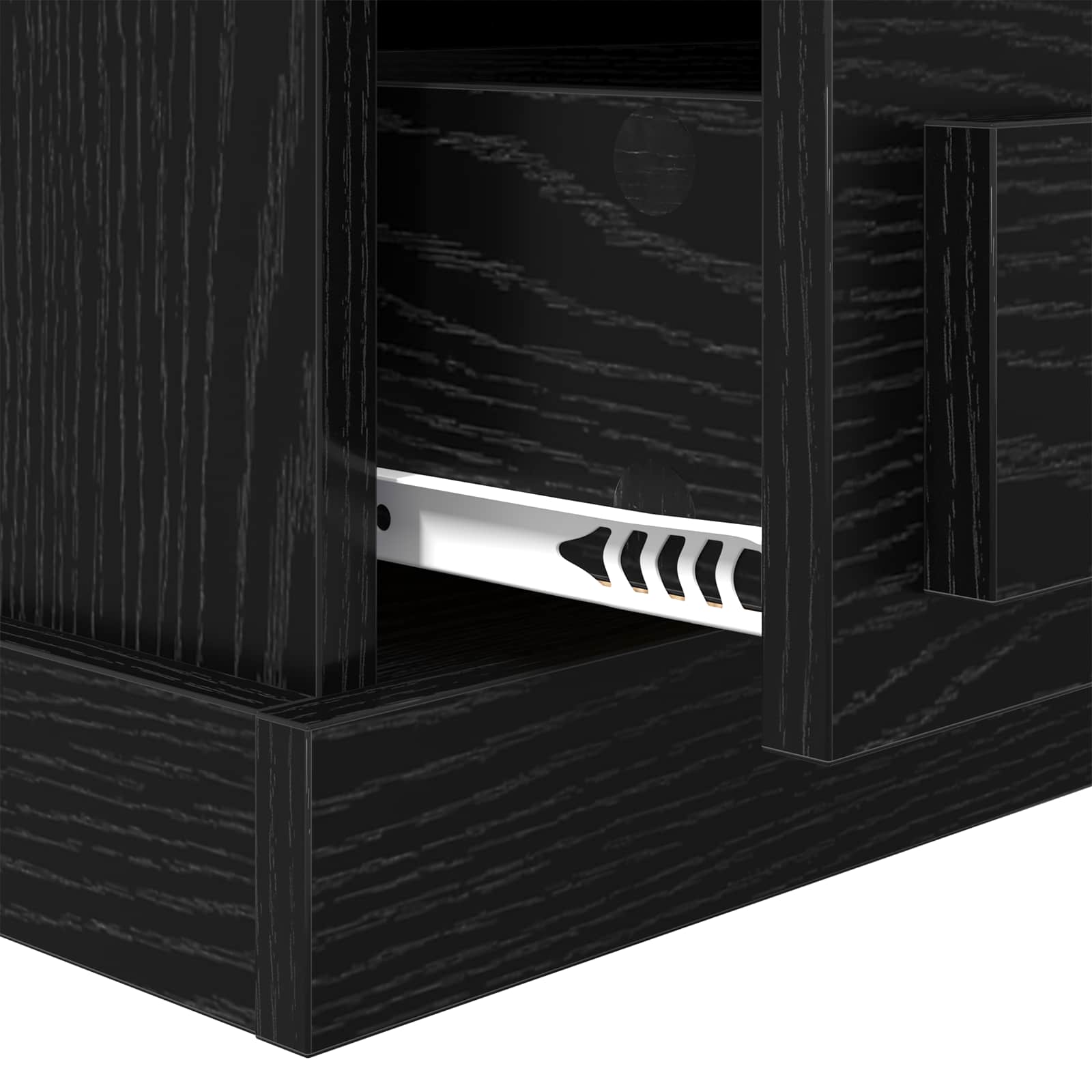 Noćni ormar 2 pcs Crni hrast 36 x 43 x 60 cm Konstruirano drvo