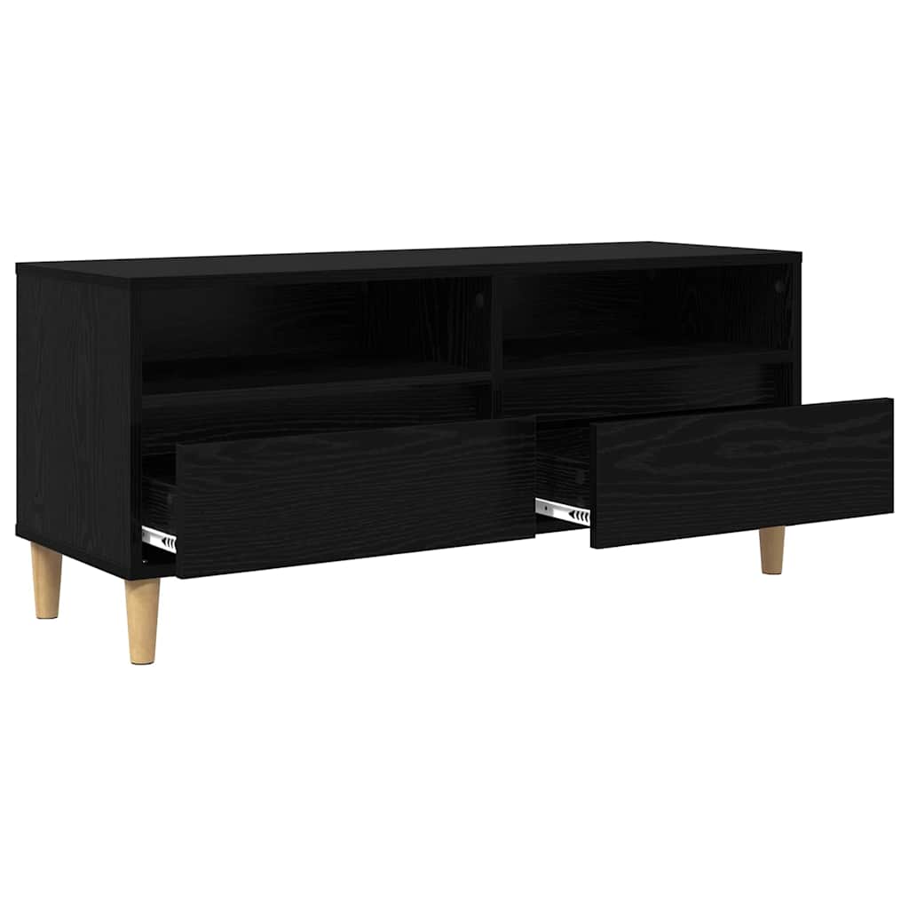 TV ormar Crni hrast 100 x 34,5 x 44,5 cm Konstruirano drvo