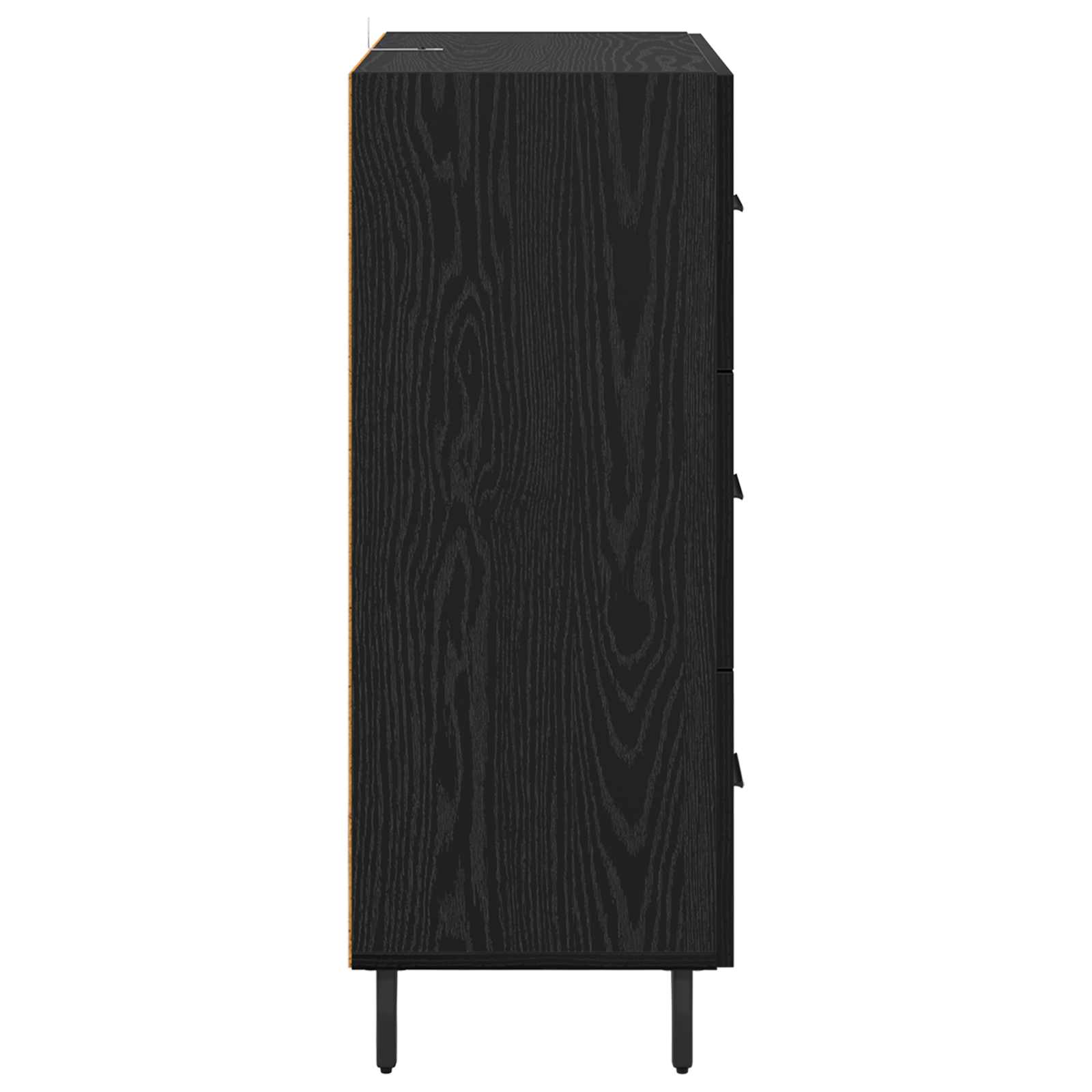 Kreveta Crni hrast 69,5 x 34 x 90 cm Obrađeno drvo i čelik