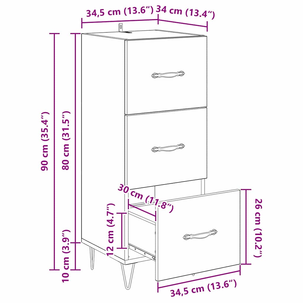 Kreveta Staro drvo 34 x 34.5 x 90 cm Konstruirano drvo