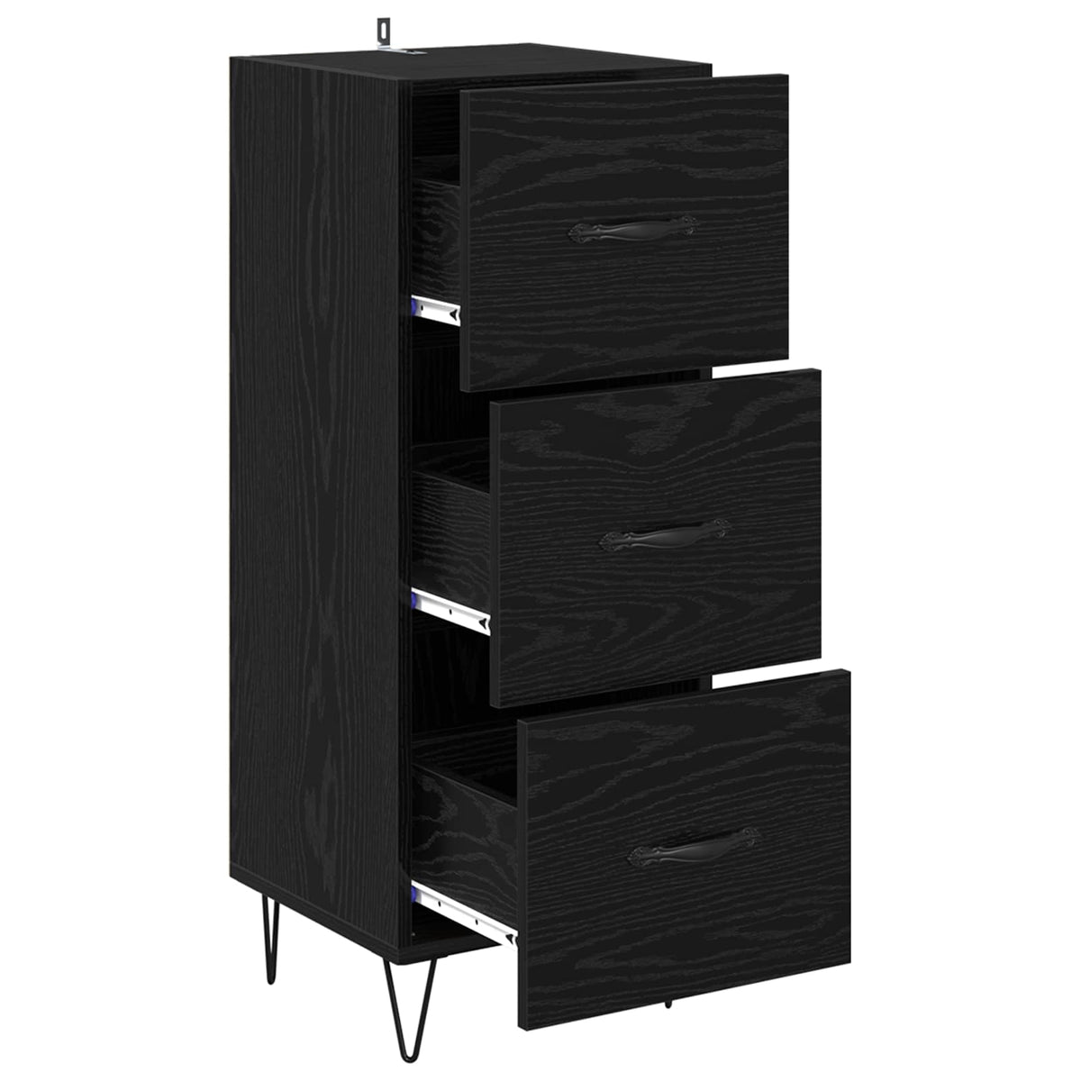 Kreveta Crni hrast 34 x 34.5 x 90 cm Konstruirano drvo