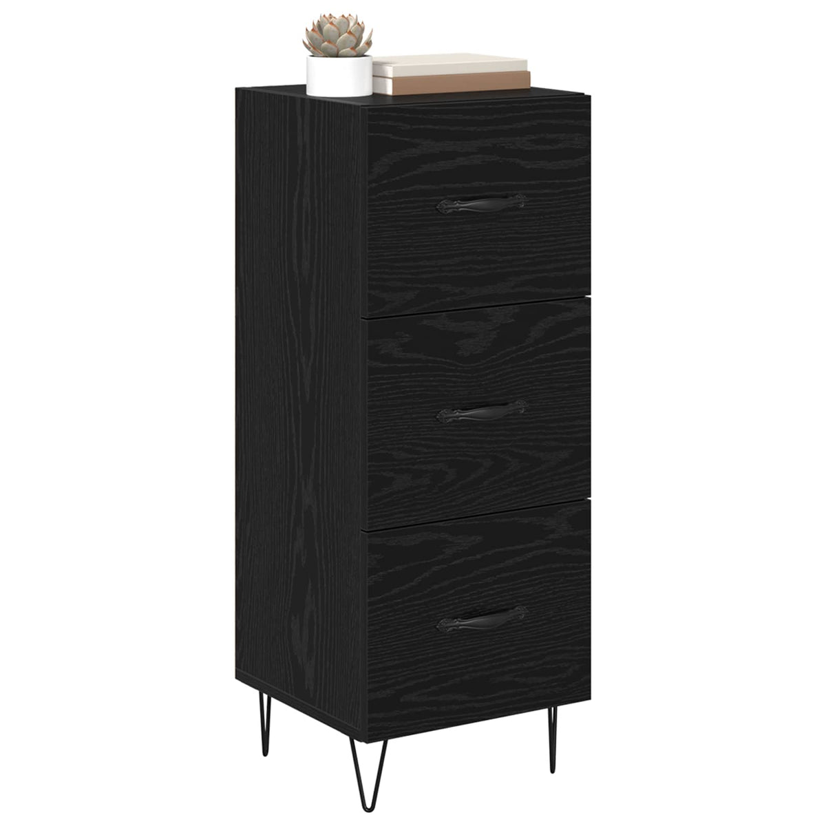 Kreveta Crni hrast 34 x 34.5 x 90 cm Konstruirano drvo